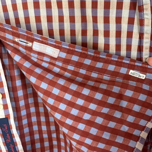 Robert Graham Long Sleeve Cotton Button Down Classic Fit Shirt Blue Plaid XL - Picture 11 of 14